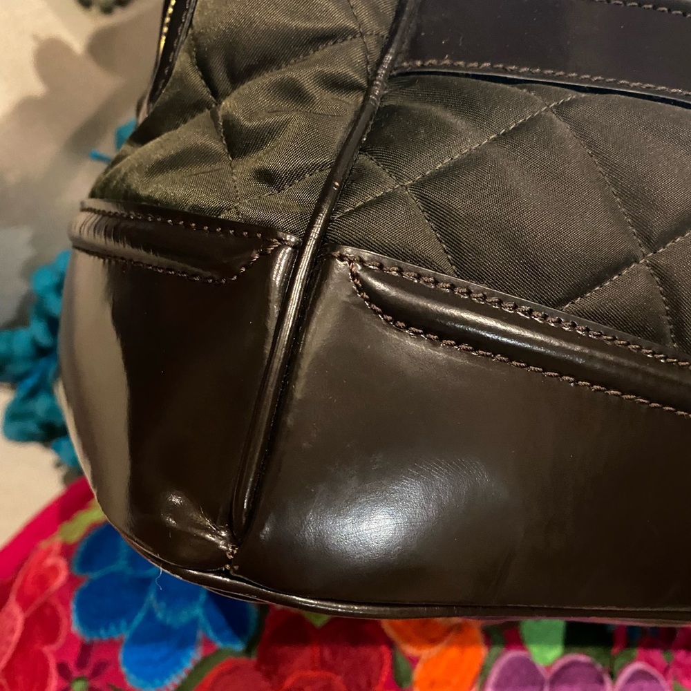 Burberry quilted Prorsum Bit Runway leather brown bag - Picture 6 of 15